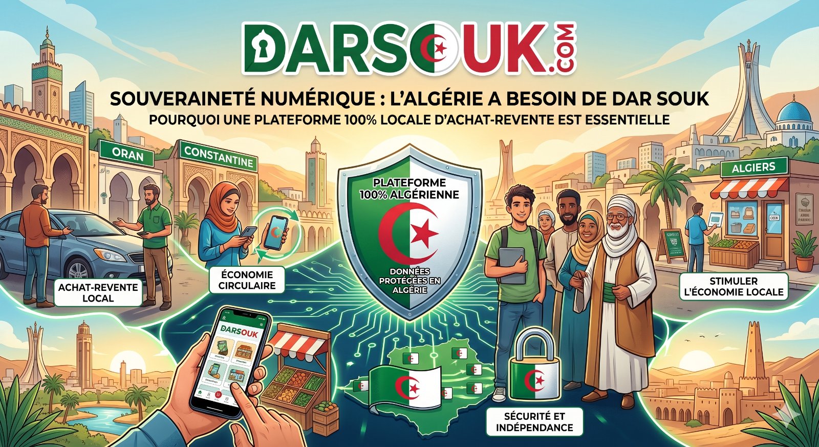 Pourquoi l’Algérie a Besoin de Darsouk, sa Plateforme 100% Locale d'Achat-Revente